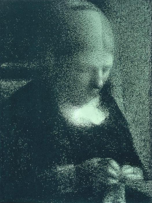 ז'ורז' סרא, רוקמת התחרה (אם האמן), 1883 בערך